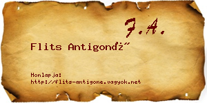 Flits Antigoné névjegykártya